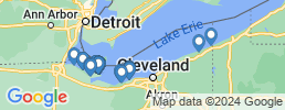map of fishing charters in Ohio