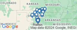 map of fishing charters in Oklahoma