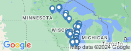 map of fishing charters in Wisconsin