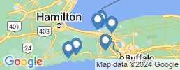 mapa de operadores de pesca en Fort Erie