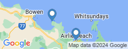 mapa de operadores de pesca en Airlie Beach