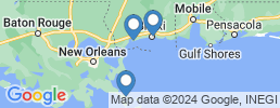 map of fishing charters in Chandeleur Islands