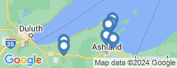 Map of fishing charters in Washburn