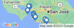 mapa de operadores de pesca en Tarcoles