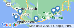 mapa de operadores de pesca en Apalachicola Bay