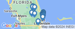 map of fishing charters in Belle Glade