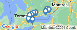 map of fishing charters in Lake Ontario - Canada