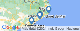 map of fishing charters in Arenys de Mar