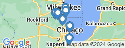 map of fishing charters in Chicago Metropolitan Area