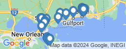 mapa de operadores de pesca en Bay St. Louis