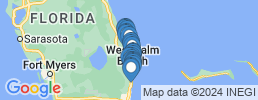 mapa de operadores de pesca en Juno Beach