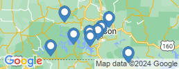 map of fishing charters in Branson