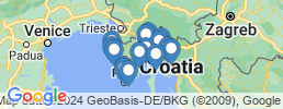 map of fishing charters in Porozina