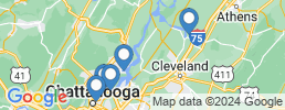 map of fishing charters in Chattanooga