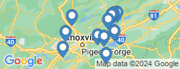 map of fishing charters in Sevierville