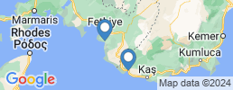 mapa de operadores de pesca en Fethiye