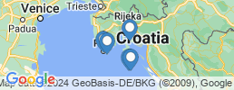 map of fishing charters in Veli Lošinj