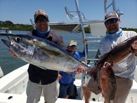 tuna caught deep sea fishing