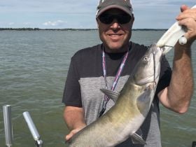 Capt with a nice cat