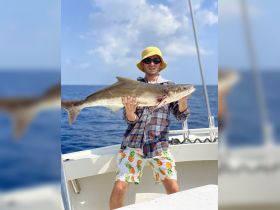 Chris and his first cobia