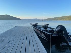 Motorboat Fishing Trip on Adirondack Lake