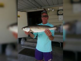 Tony Johnson with a Keeper