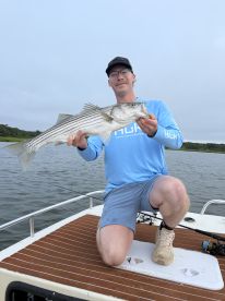 Great striped bass action on the flats!