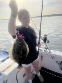 Jim and family out for a night of fishin