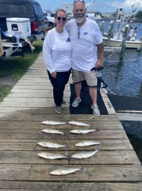 Great trout and red drum fishing