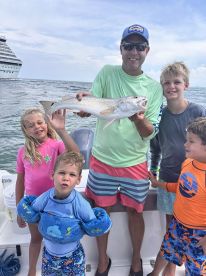 Red drum for this Family Fun Trip
