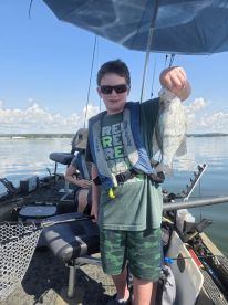 Catfish, bass, and crappie on a slow day