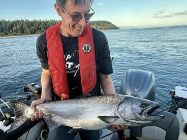 July 20 Chinook Fishing at Sunset