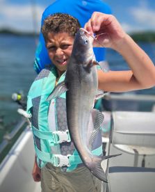 Nice Blue for young angler Will