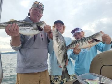 Florida family catching Stripers 