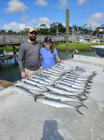 1/2 day morning Spanish mackerel bite ha