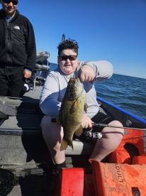 Big Fat Bass Guide Service client with big smallie