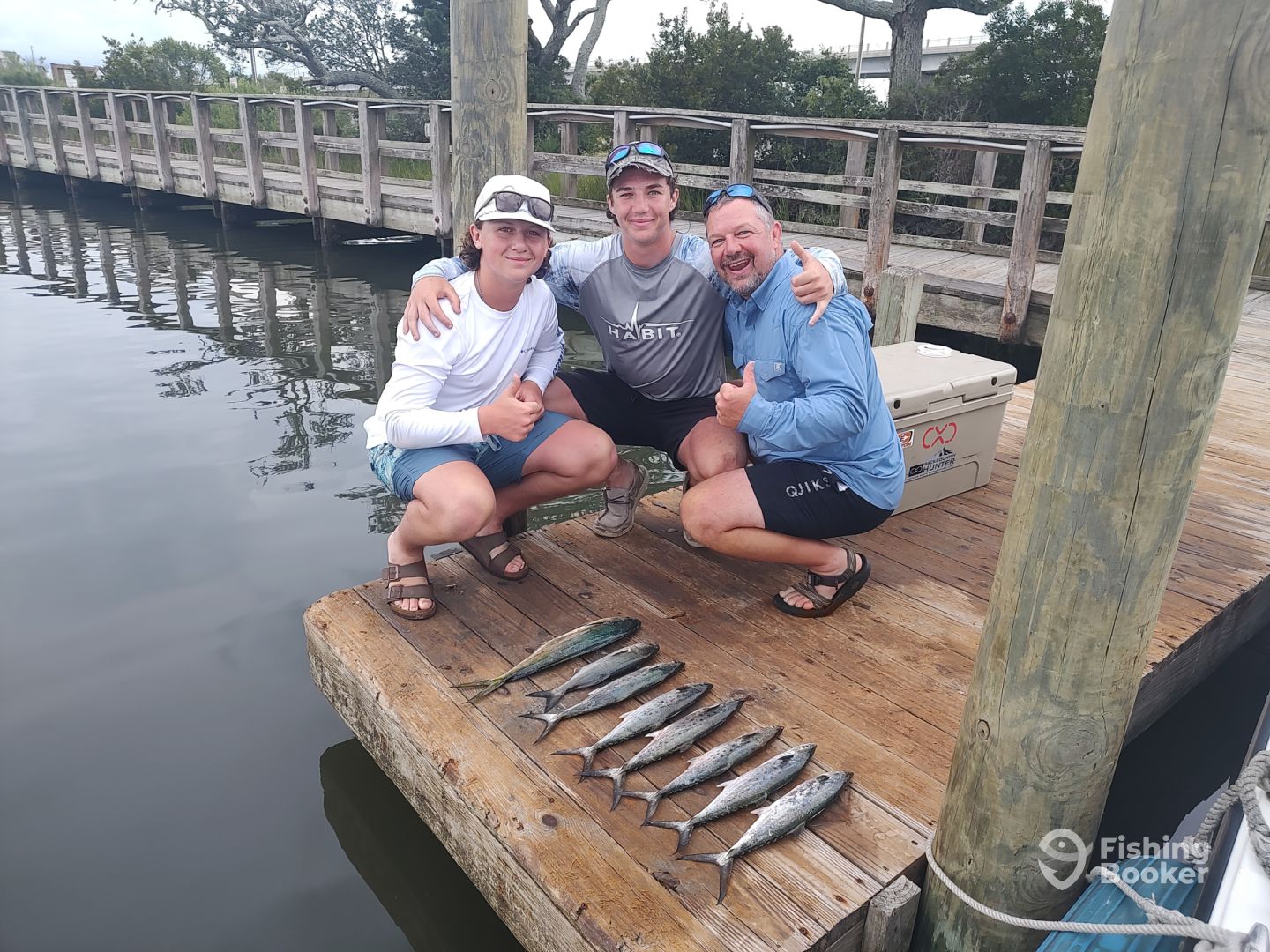 Kyle and his sons with a nice mixed bag.