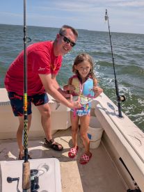 Thomas's kids caught some blues.