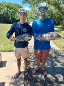 Hot day but caught dinner