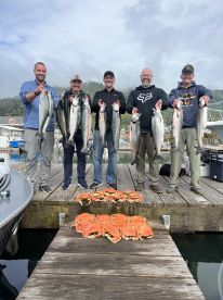 Ocean/bay salmon fishing with crabbing i