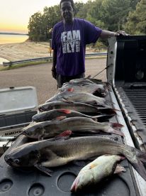 A tailgate of nice catfish with Rodney