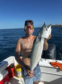 Calm water allowed us to catch a few