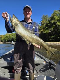Slamming salmon on the river!!!