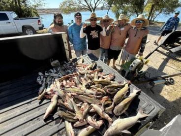 Wide open catfish bite!