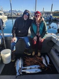 Really good King Salmon and Tanner Crab