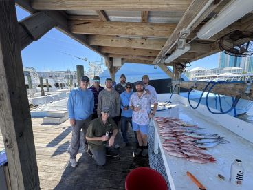 Its a cool day and the fish are Biting!