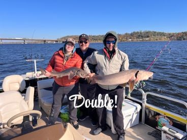 60 incher on an ice rod and a double!