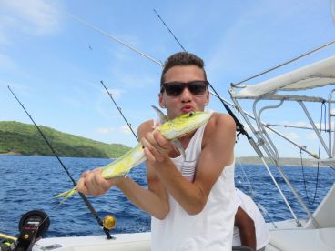 Blake with a Mahi