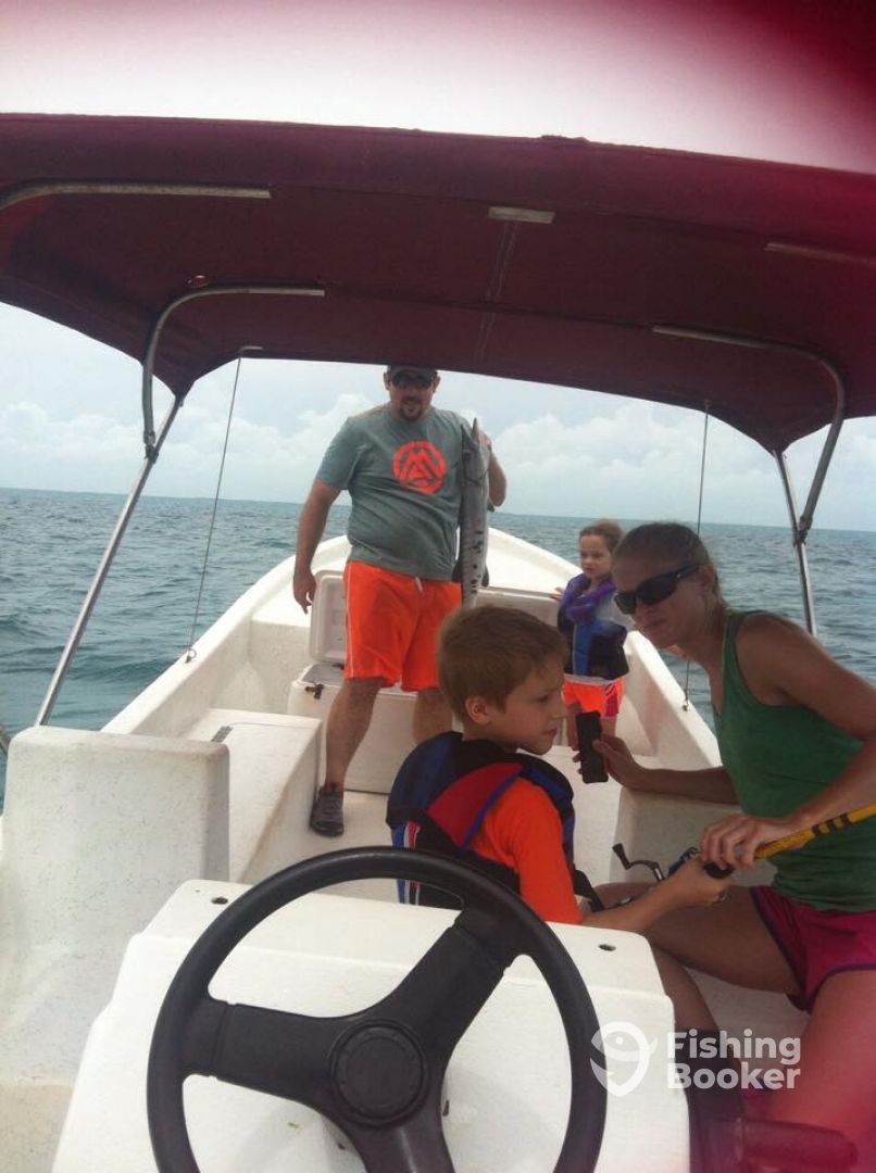 His catch and family!