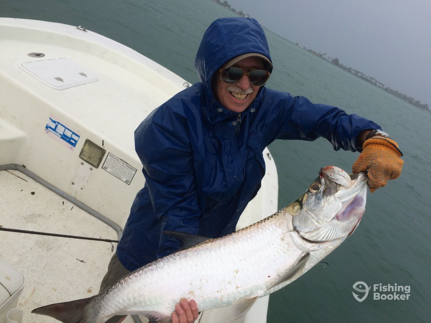Capt. Mike B from NY with his 1st Tarpon.